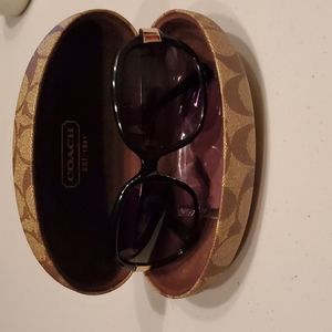 Women's Coach Black Sunglasses
